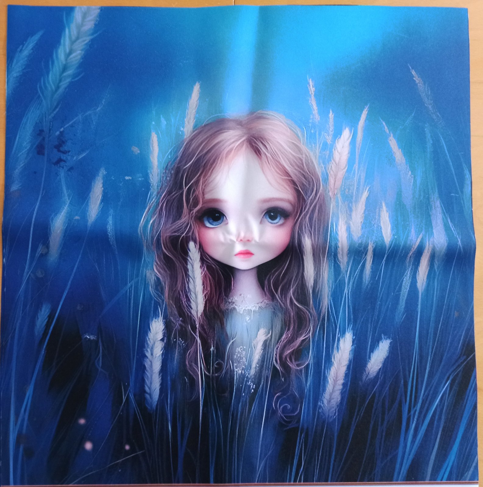 Kočárkovina PANEL 50x50 cm - Dívka v modrém
