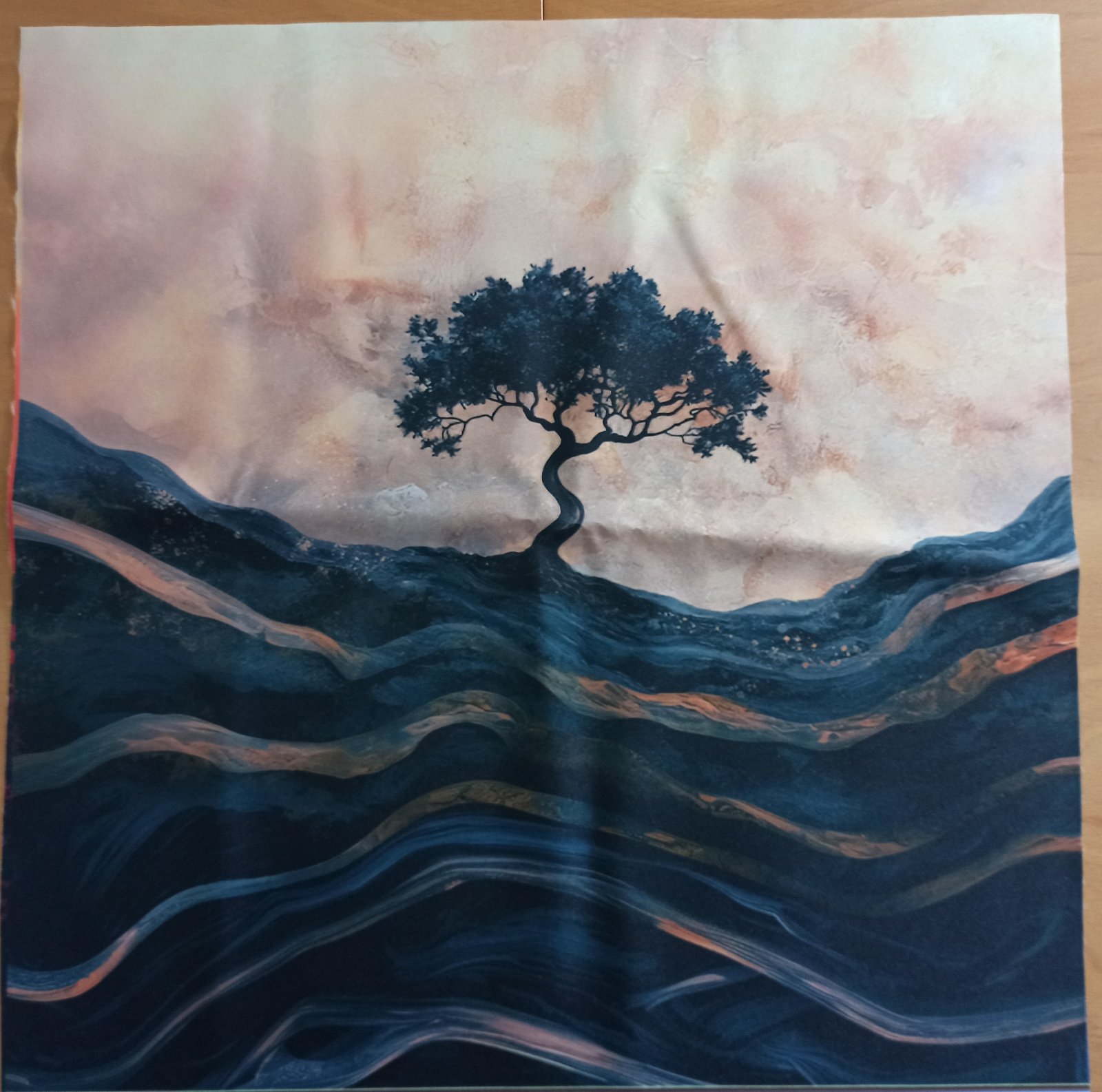 Kočárkovina PANEL 50x50 cm - Strom