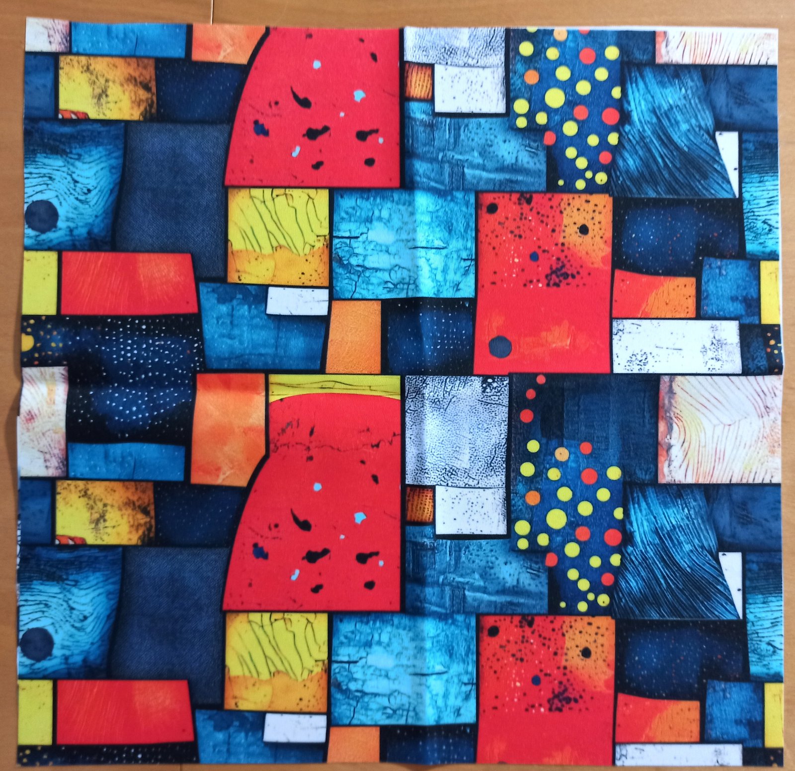Kočárkovina PANEL 38x38 cm - Barevné čtverce