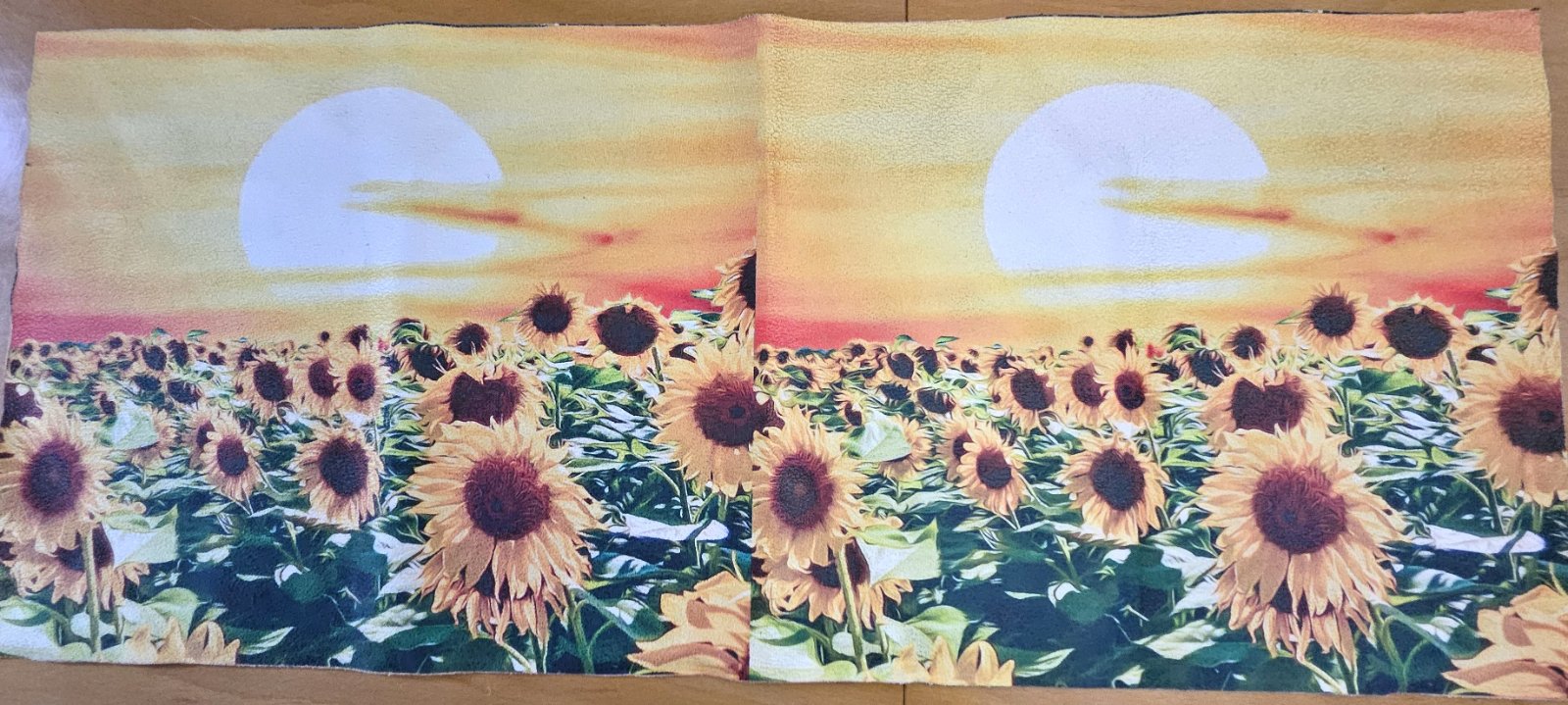 Ekokůže PANEL 80x35 cm - slunečnice